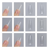 MyBeautyNails personnalisé logo cercueil amande gel souple ongles conseils à presser sur les ongles couverture complète capsule américaine ongles apres gel x nails