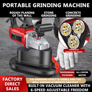 5580W Cement Concrete <b>Floor</b> Polishing <b>Machine</b> Belt Sander <b>Clean</b> Ground Grinding <b>Machine</b> Grinder Sharpener Cutter Rough Planer - Product Image 5