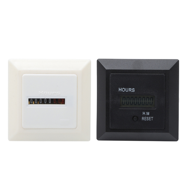 HM Series Elapsed Time AC 110V 220V 50Hz AC 220V 6 Digital Mechanical Timer Hour Meter