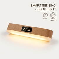 Lampe de Nuit LED Rechargeable à Détection de Mouvement pour Armoire, Couloir et Plafonnier, avec Double Contrôle et Capteur de Lumière Intégré