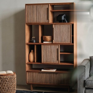 Estantería Minimalista de Madera de Teca Birmana Hecha a Mano para Ahorrar Espacio, Ideal para Apartamentos, Salas de Estar y Oficinas - Product Image 2