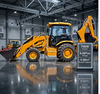 Kondisi Terbaik Bekas Caterpillar CAT 420F2 Backhoe Loader Excavator 4x4 Retro