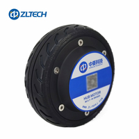 Kit Motor Hub Roda DC 5 Inci ShenZhen ZLTECH 24V 150W 3N.m dan Penggerak Motor Servo untuk Robot Layanan AGV
