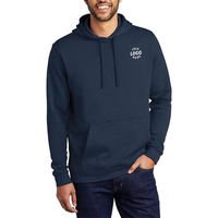 Sweat à capuche personnalisé avec logo imprimé pour homme, haut à cordon de serrage, broderie unie, en coton, pour le fitness, unisexe, pull-over de club avec fermeture éclair