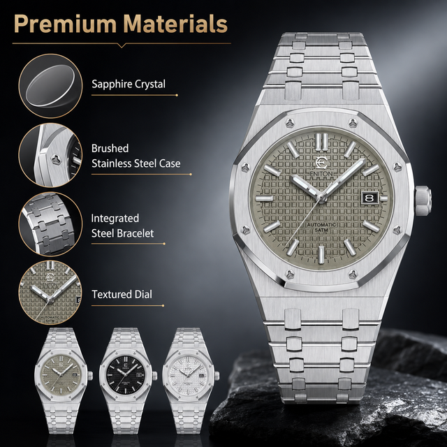 Factory Custom LOGO Stainless Steel Men's Mechanical Watches Luxury Waterproof Business 41mm Dial Nh35 Mechanical Watch