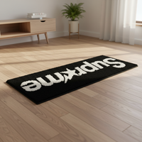Tapis de bain en microfibre absorbante, antidérapant, moelleux et doux