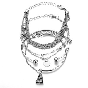 Binshuo cổ điển đa lớp pha lê trái tim đào mở quyến rũ <span class=keywords><strong>Bangle</strong></span> thiết lập trái tim khóa phím mũi tên quyến rũ Vòng đeo tay <span class=keywords><strong>Bangle</strong></span> - Product Image 2