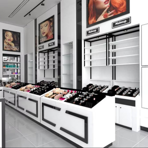 Modern Skincare Shop Display Shelf Fancy Cosmetic Shop Display Decor Customized Skincare Store Furniture Design - Product Image 1