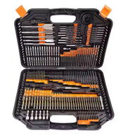 246 Pcs Kotak Peralatan OEM Hard Case untuk Mekanik, Pertukangan Kayu, Kunci, Ratchet, Soket, Set Perkakas Tangan, Bor Otomotif, Set Mata Bor