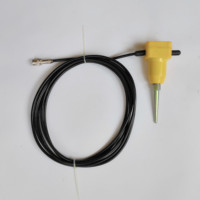 Géophone simple 4,5 Hz vertical avec connecteur mâle BNC, câble coaxial blindé, géophone sismique 4,5 Hz en chaîne
