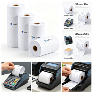 Sunkey 57mm x 80mm thermal <b>receipt</b> paper rolls for POS terminals - Product Image 1