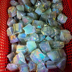 คริสตัลดิบขายส่งจำนวนมาก หินบำบัด คริสตัลเรกิ ควอตซ์เคลือบไฟฟ้า โอปอลขาวดิบ - Product Image 3