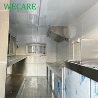WECARE Catering Remorque de restauration mobile de 17 pieds, cuisine mobile, camion de restauration rapide avec équipement de cuisine complet à vendre aux États-Unis