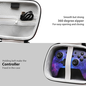 เคสสำหรับเล่นเกม EVA แบบพกพาอุปกรณ์เสริมตัวควบคุมเกมแบบไร้สายสีม่วงแข็งออกแบบได้ตามที่ต้องการ - Product Image 4
