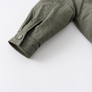 Veste d'hiver pour enfants 2025, style coréen, couleur unie, en coton, élégante, <span class=keywords><strong>col</strong></span> rabattu, matelassée, décontractée, tendance, pour garçons et filles - Product Image 4