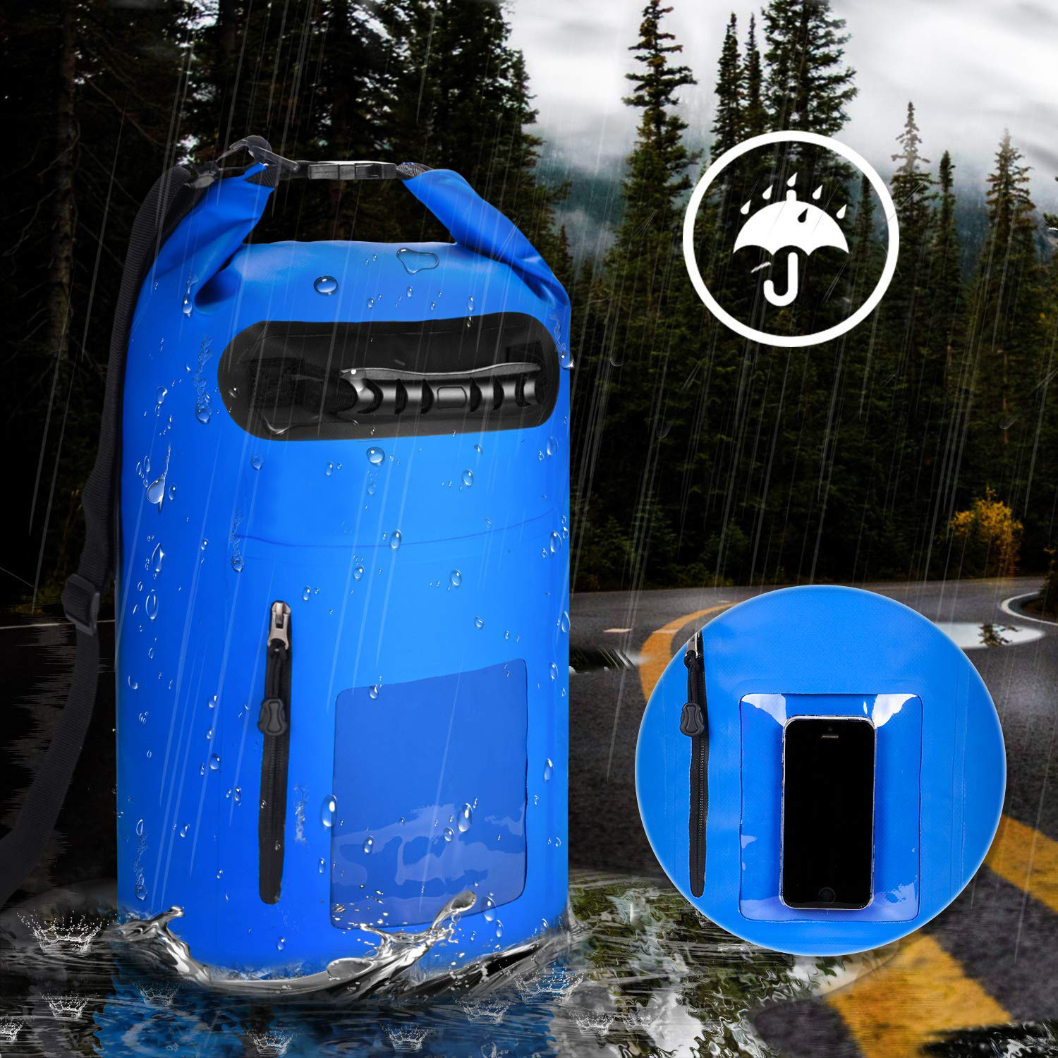 High Quality PVC Outdoor Sport Manufacturer Tarpaulin Waterproof Sack Ocean Pack Camping Dry Bag Backpack