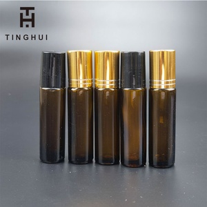 10ml <b>Roll</b>-<b>on</b> <b>Perfume</b> Bottle 10ml Roller Bottle for Essential Oils Clear Amber Glass <b>Roll</b> <b>on</b> Bottle With Metal Roller Ball - Product Image 2