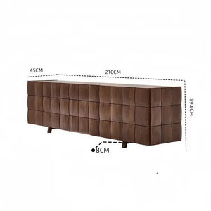 Moderner und Schlichter Massivholz-<span class=keywords><strong>TV</strong></span>-Schrank mit 8+ Schubladen und 6+ Türen für Schlafzimmer- und Wohnzimmeraufbewahrung - Product Image 6