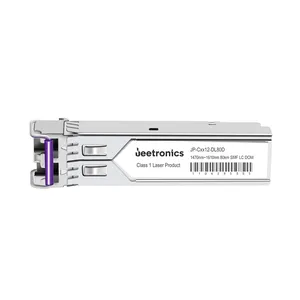 ZR SFP 622Mbps CWDM Módulo 1470nm ~ 1610nm SMF 80KM Transceptor multiplexor LC dúplex