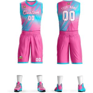 Uniforme de Baloncesto Personalizado con Sublimación, Poliéster Transpirable, Unisex para Adultos, Nombre del Equipo, Número Personalizado - Product Image 1