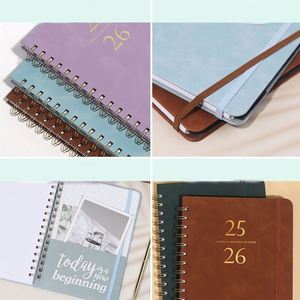 Custom Logo Spiral Bound Notebook Hardcover Journal Diary for Personalized Planning Note Taking <b>Calendar</b> <b>Planner</b> Promotion Gift - Product Image 3