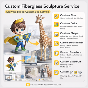 Sculpture <span class=keywords><strong>de</strong></span> <span class=keywords><strong>chien</strong></span> endormi <span class=keywords><strong>en</strong></span> fibre <span class=keywords><strong>de</strong></span> verre personnalisée pour l'affichage dans les centres commerciaux, décoration intérieure mignonne pour les magasins - Product Image 6