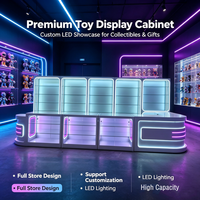 Comptoir de caisse modulaire personnalisé avec éclairage LED, finition thermolaquée, panneaux avant en verre, écologique et durable