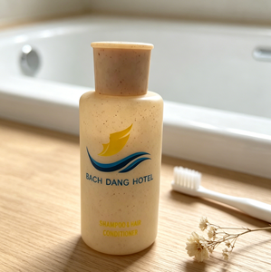 Champú y Acondicionador Ecológico Biodegradable 2 en 1 para Hotel, Botella Mini de Baño para Hotel con Grano de Trigo, Lavado de Cabello con Logotipo Personalizado para Hostelería - Product Image 5