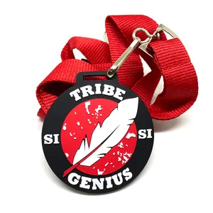 Médaille de course en PVC souple personnalisée, Souvenir en caoutchouc personnalisé, en plastique nautique métal Injection Opp Bag récompenses Europe 3D Sport 50 pièces