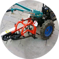 Motoculteur 2 roues motrices Chang Rui Lin pour usage agricole, avec motoculteur rotatif, moteur Changchai 12 CV, transmission par engrenages, haute performance