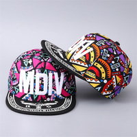Gorra Snapback con Estampado de Grafiti Geométrico, Bordado 3D en Relieve, Visera Plana, Estilo Hip Hop Urbano, Unisex, Ajustable, para Exteriores, Protección Solar, Gorra de Béisbol
