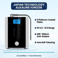 NOUVEAU Ioniseur d'eau à 5/7/11 plaques avec revêtement en titane et platine, PH 4.5-10.5, durée de vie de l'électrode 8000H, OEM ODM AC110/220V, usage domestique