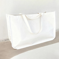Nouveau style de sacs à provisions tissés fourre-tout personnalisés emballage en PP non tissé laminé réutilisable avec impression de logo