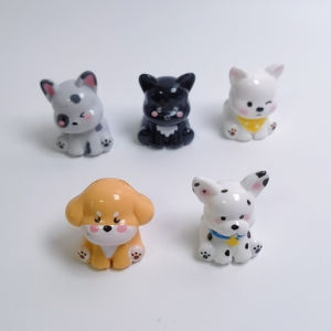 100 Pezzi/Sacchetto 30*22MM <span class=keywords><strong>Mini</strong></span> Statuette 3D in Resina a Forma <span class=keywords><strong>di</strong></span> Cane, Adorabili Modelli <span class=keywords><strong>di</strong></span> <span class=keywords><strong>Cani</strong></span> Cartone Animato per Giardini delle Fate, Paesaggi e Bomboniere - Product Image 2