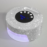 Nouvelle Lampe de Manucure Diamant Transfrontalière, Appareil de Photothérapie UV LED, Recharge Sans Fil, Stockage d'Énergie, Portable, Séchage Rapide