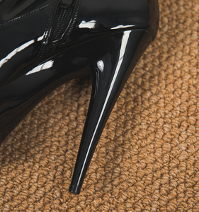 אופנתי עמיד למים הברך הצביע-גבוה ברכיבה מגפי רוכסן שחור-על נשים עקבים גבוהים סקסי - Product Image 4