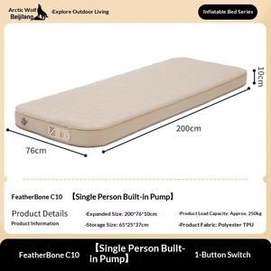 Colchón Inflable Portátil de Doble Capa para Acampar al Aire Libre, de Tela Compuesta de 10 cm de Grosor - Product Image 6