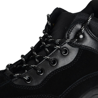 AODEXIANG Chaussures de sécurité industrielles unisexes en cuir véritable, embout en acier, semelle extérieure respirante en PU, confortables, anti-perforation, toutes saisons