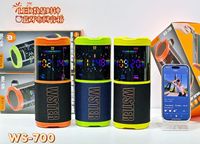 NEUER Wecker WS-700 Kabelloser BT-Lautsprecher Vernetzter Sternenhimmel-Bildschirm Lichtanzeige 20W Bass 4000MAH Akku Hohe Qualität