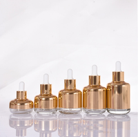 Emballage d'huiles essentielles de luxe, flacon compte-gouttes en verre pour sérum pour les yeux cosmétique, 20 ml, 30 ml, 40 ml, 50 ml, 60 ml