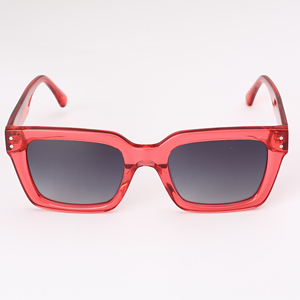 Gafas de Sol de Acetato con Montura Completa Cuadrada Rojas para Mujer, 100% Protección UV400, Estilo de Protección Solar, Disponibles - Product Image 2