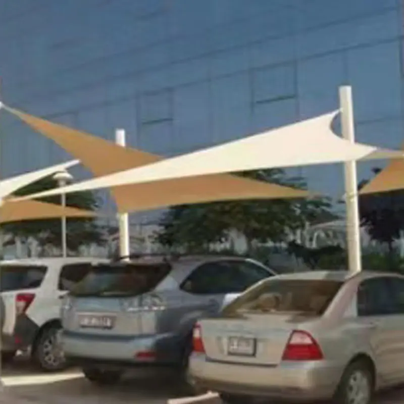 Sand Yellow Carport Shading Sails Durable Yard Beach Roof Shade Sail Outdoor Rainproof Garden Car Canopy Sun Shade Sails Nets