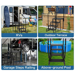 Escaleras <span class=keywords><strong>de</strong></span> 4 escalones RV con dos pasamanos para caravana - Product Image 6