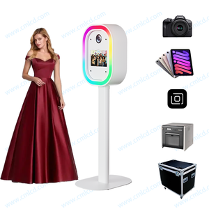 Chaîne d'approvisionnement mondiale <span class=keywords><strong>photobooth</strong></span> Shell Ovale Faceplate Photo Booth avec lumières led pour <span class=keywords><strong>mariage</strong></span> <span class=keywords><strong>photobooth</strong></span> avec flight case - Product Image 1