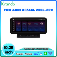 Krando 10,25 Zoll Android Stereo GPS Multimedia für Audi A6 A6L S6 A7 C7 RS7 RS6 S7 2005-2011 Android Auto Carplay Wifi Bildschirm