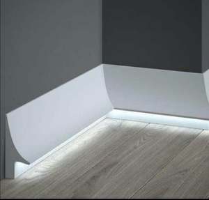 एलईडी प्रकाश polystyrene फोम पीवीसी झालर <span class=keywords><strong>baseboard</strong></span> मोल्डिंग - Product Image 3