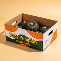 Boîtes d'emballage en carton ondulé de qualité alimentaire pour citrouilles de bébé, livraison en 72H