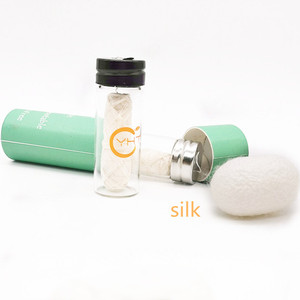 Personalización disponible hilo dental ecológico con 30m de longitud hilo de carbón de bambú en botella de vidrio - Product Image 3