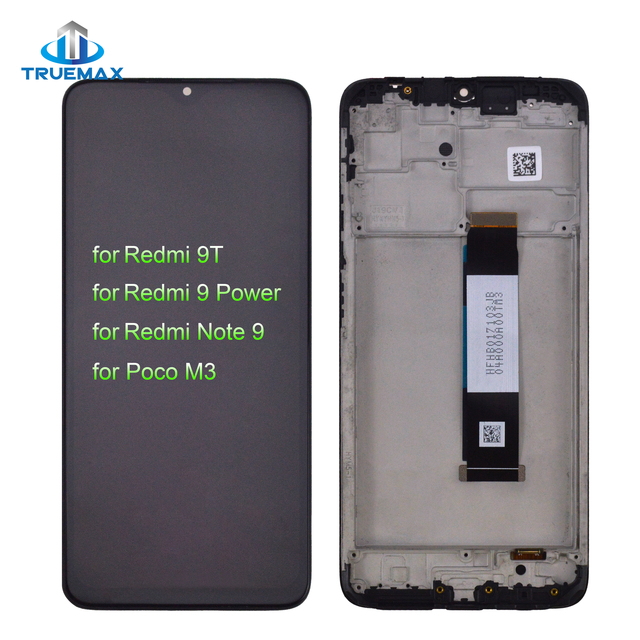 for Redmi 9T Note 9 Power Poco M3 Pantalla LCD Screen Display With Frame