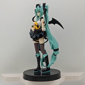 Statuetta in PVC della Serie Anime Girl Miku Little Devil con Rascal the Raccoon, Angelo Oscuro, Ornamento da Scrivania - Product Image 2
